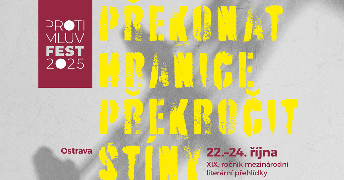 Hlavní grafika ProtimluvFestu pro rok 2025