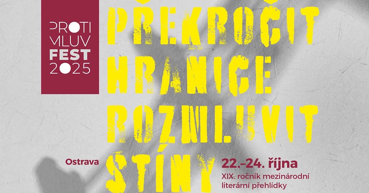 Hlavní grafika ProtimluvFestu pro rok 2025